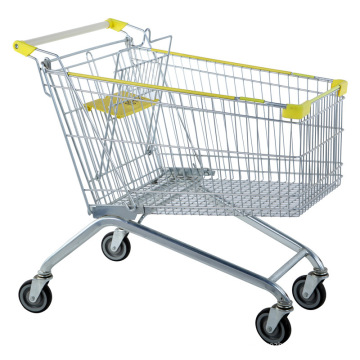 American Style Steel Wire Shopping Cart Shopping Mall Cart